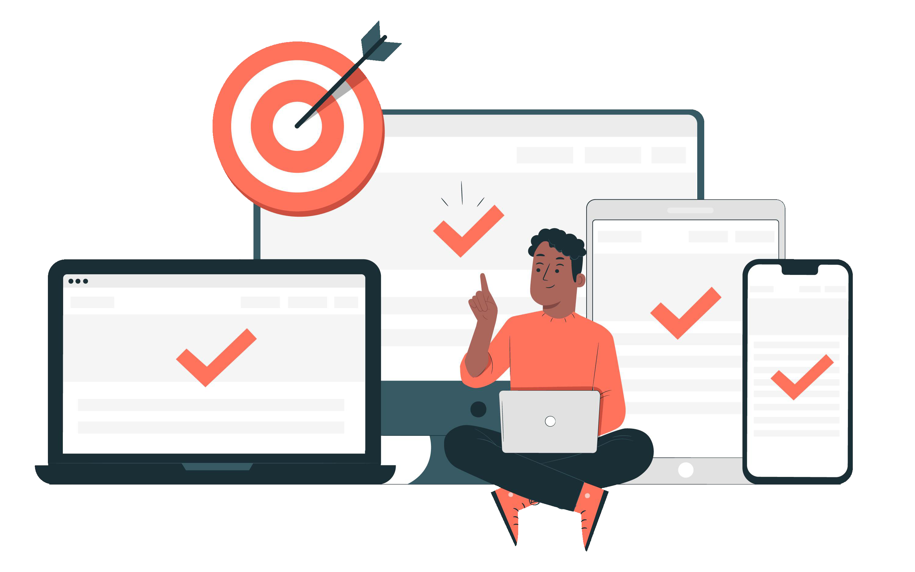 Custom Web Development illustration